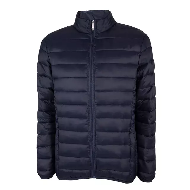 Men’s Ultra Light Packable Solid 20D Full Zip Puffer Jacket - Style #MFJ805 - $14.90/Unit 12 PC — M-2XL (WHOLESALE) / Navy