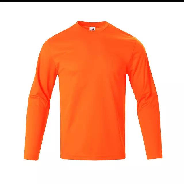 MEN'S PERFORMANCE T SHIRT WITH POLYESTER MICRO MESH FABRIC - Style #MS907 - $4.50/Unit MINIMUM 24 PCS - PLEASE SEE DESCRIPTION - S-2XL — Orange