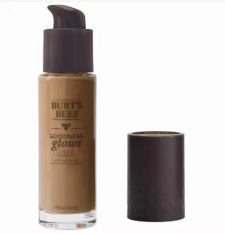 Burt’s Bees Goodness Glows Liquid Makeup, Rich Caramel – 1.0 Ounce