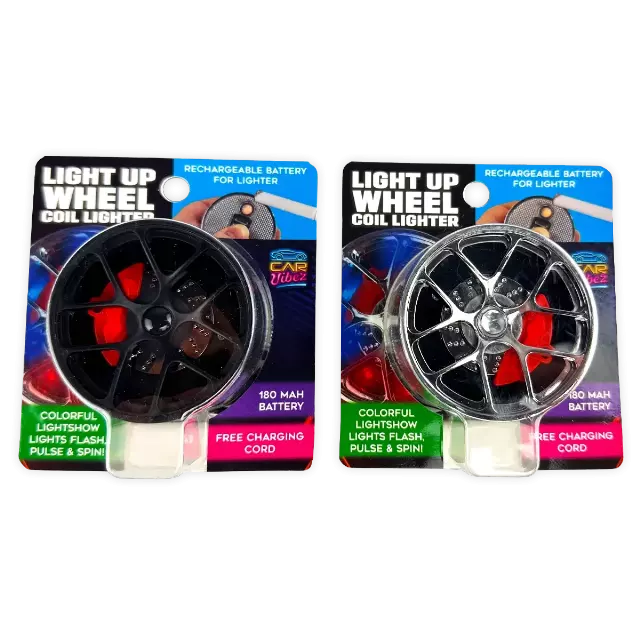 Light-up Coil Lighter Wheel - 4 Pieces Per Retail Ready Display 41826