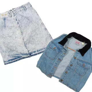 Vintage & Modern Mixed Men's & Women's Denim Bale of 100lbs
