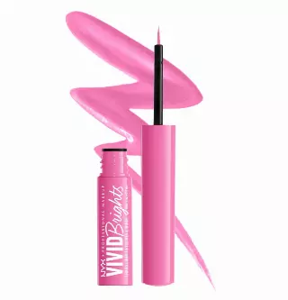 NYX PROFESSIONAL MAKEUP Vivid Brights Liquid Liner, Smear-Resistant Eyeliner with Precise Tip – Don’t Pink Twice
