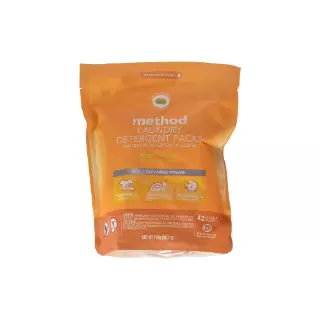 Method Detergent Packs Free + Clear, 42 Loads, 24.7 oz (700 g)