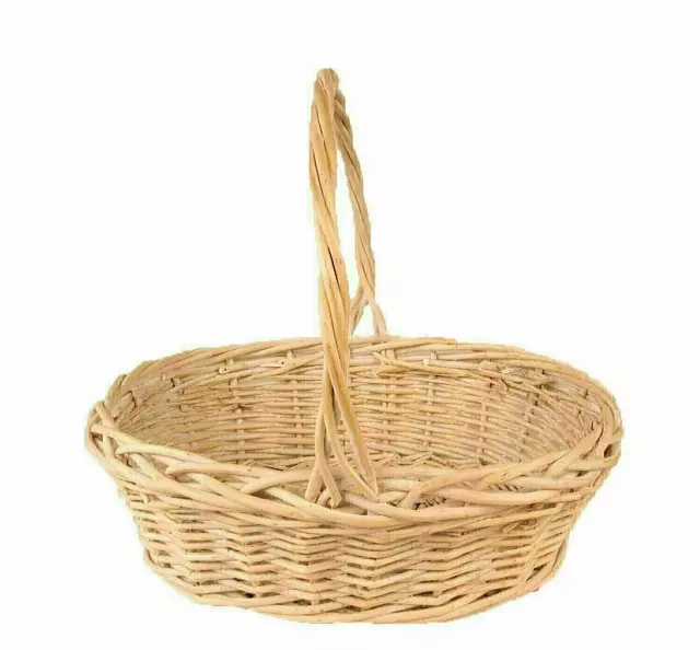 MS1160-15WW – 15” Oval White wash willow w/handle w/Liner-“each” – Min 6 pcs – Case 12 pcs
