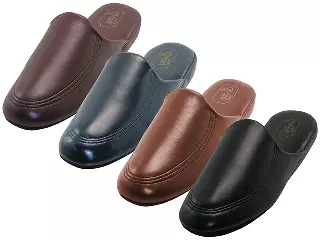 S319-M - Wholesale Men's "Easy Usa" Soft Vinyl Upper Close toe Open Back Comfortable House Slippers
