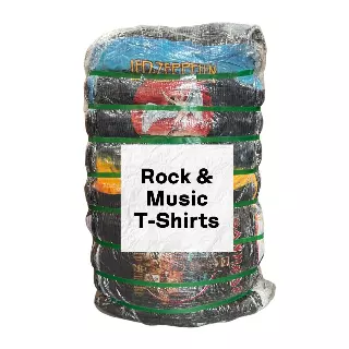 Rock & Music T-Shirts Bale — 100LB