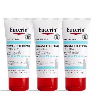 Eucerin Advanced Repair Hand Cream - 2.7 Oz Tube - Pack of 3