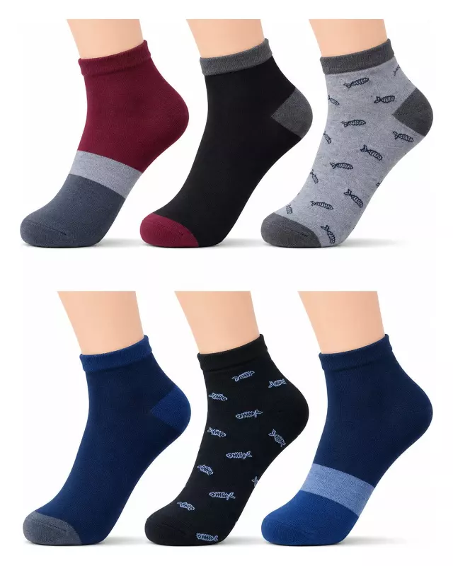 Boys' Socks #3160M (Dozen) — Assorted / Sock Size 10-13