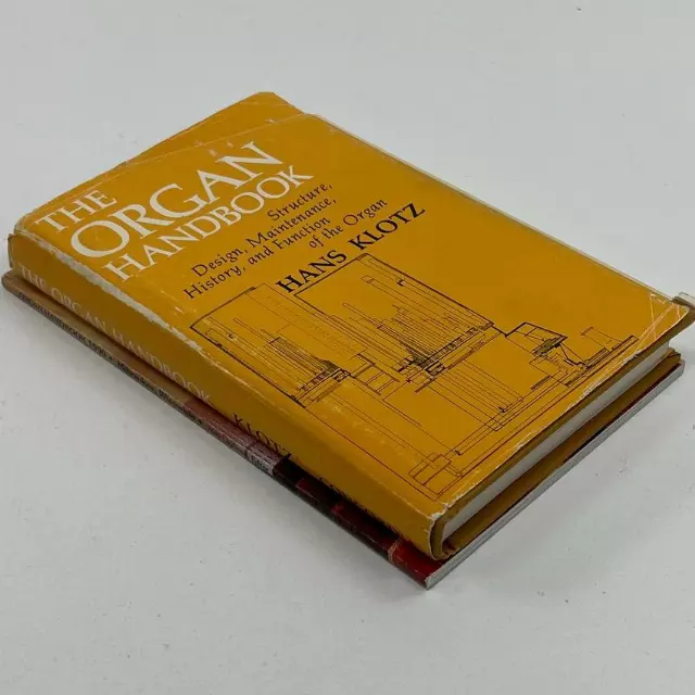 Lot Of 2 Organ Handbooks Vintage c1990 & c1969 Hardcover & Paperback
