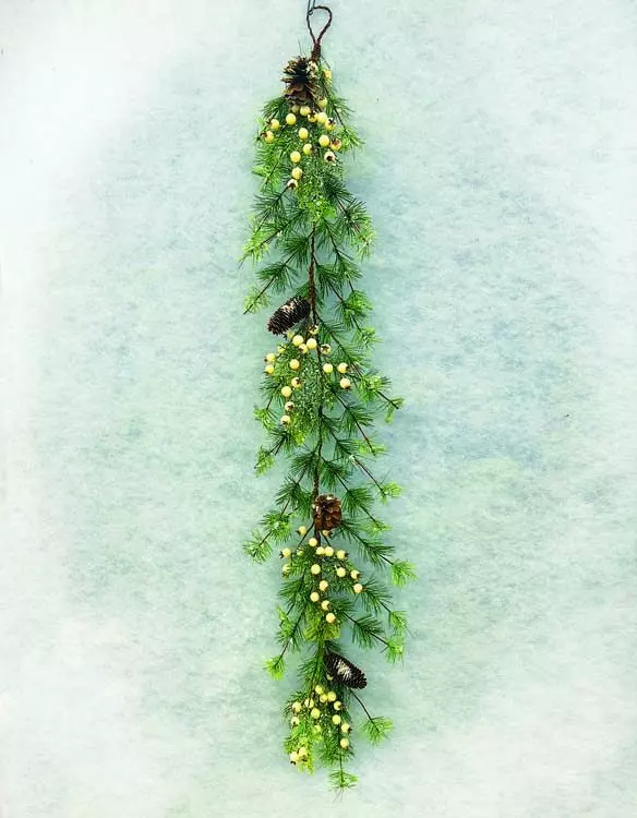 PMX7059-4- Snow Berry Pine Mix Garland – Min 6 – 2 in inner pk…Case Pk. 2