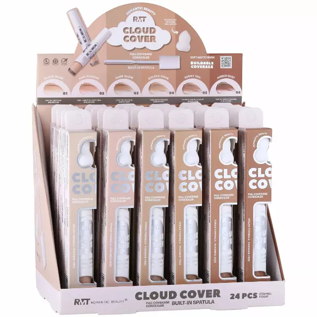 Romantic Beauty Cloud Cover Full Coverage Concealer - Wholesale Display 24 Units (F73037)