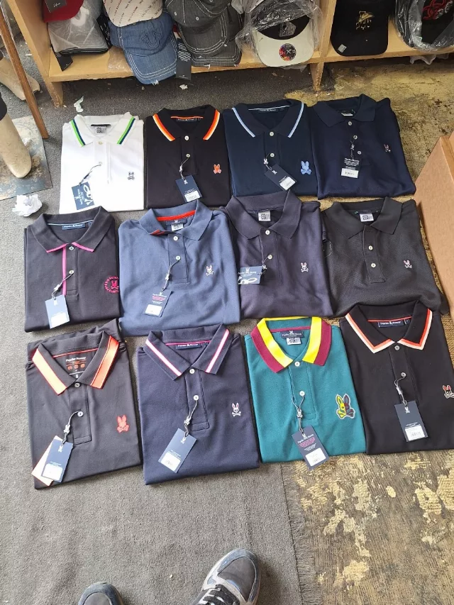 Psycho Bunny mens s/s Polo assortment 24pcs.