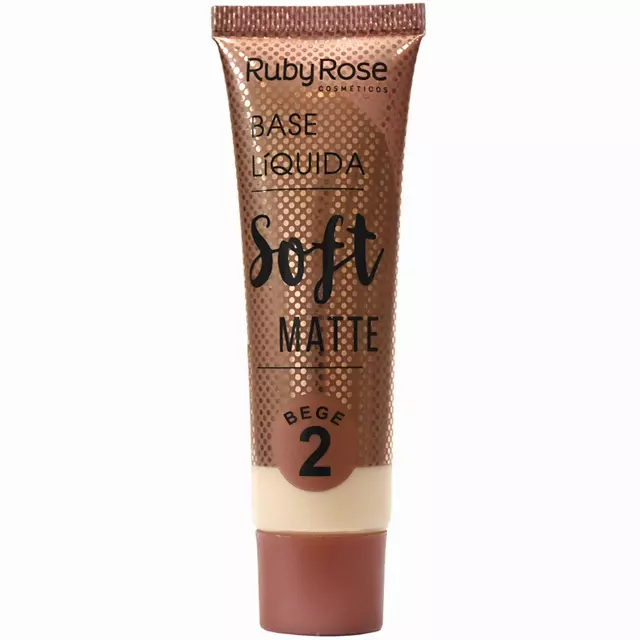 Ruby Rose Soft Matte Foundation Bege #2 - Wholesale 48 Units (HB-8050-4)