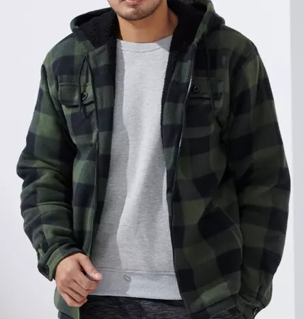 Men's Checker Sweater- Style #MFJ130- $15.00/Unit - 12PCS/CS - PLEASE SEE DESCRIPTION — Green