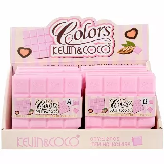 Kevin & Coco Chocolate Flavored Bean Blush Palette - Wholesale Display 12 Units (KC1456)