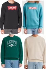 Levi's wholesale men's printed CREW sweatshirts 24pcs.