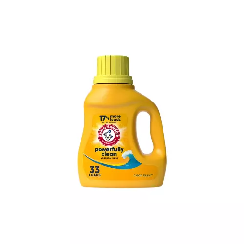Arm & Hammer Clean Burst Detergent 33 oz Liquid Laundry Soap Case Pack 8