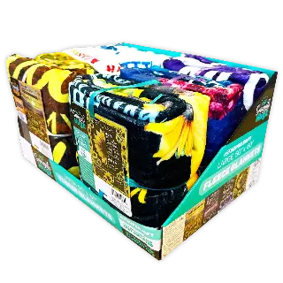 Family Printed Blanket - 6 Pieces Per Retail Ready Display 24430