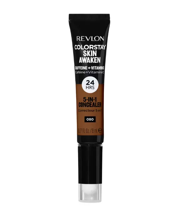 Revlon ColorStay Skin Awaken Cream Concealer Makeup, Longwear, 080 Coffee, 0.27 fl oz