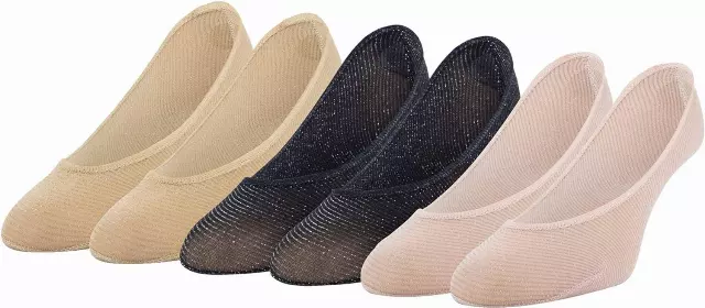 #6-PD-1552724 PEDS Women’s Sparkle Liner – $.30 Per 3 Pair Pack (48 Packs)