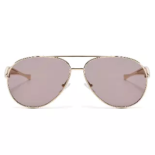 Women's Classic Teardrop Aviator Sunglasses with Tapered Gold Temple Side Details SK11145