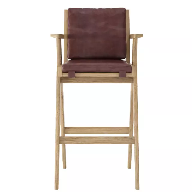 KARPENTER Tribute Solid Wood Stool · 10 units · Dark Brownie