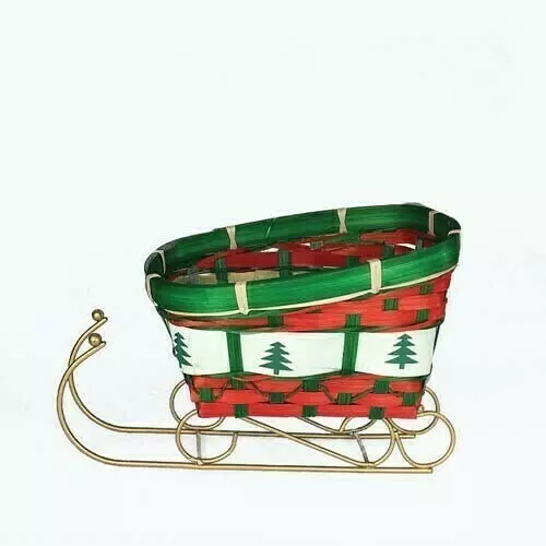 MSX1018 – 12” Wicker Sled with 8 “ opening metal runners W/L-Min 6 Pcs- Case Pk. 24 Pcs