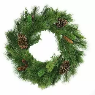 PMX7030-24 – 24” Mixed pine wreath- min 1 – Case Pk 6