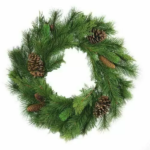 PMX7030-24 – 24” Mixed pine wreath- min 1 – Case Pk 6