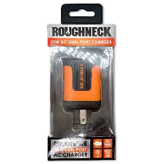AC Wall Charger Dual Port USB / USB-C 20 Watts - 4 Pieces Per Retail Ready Pack 23689MN