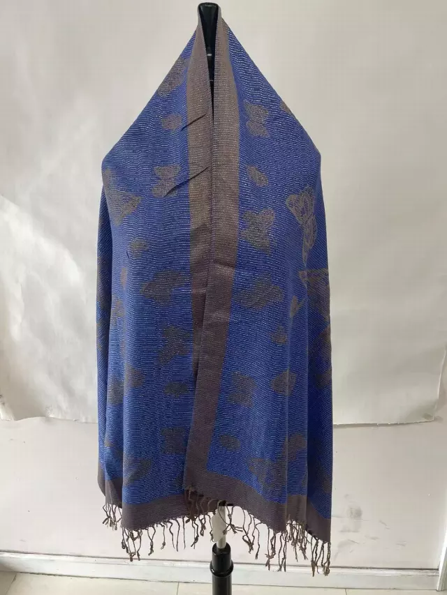 136 metalic pashmina