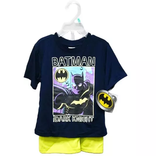 Wholesale Lot Of 864 Licensed Batman Two Piece Kid Sets – 2T-4T – MSRP $19.95 – Your Price Is Only $3 Each