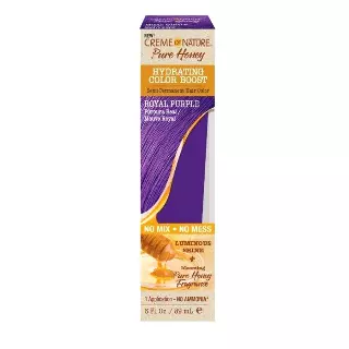 WHOLESALE CREME OF NATURE PURE HONEY HYDRATING COLOR BOOST 3 OZ - ROYAL PURPLE - 48 PIECE LOT