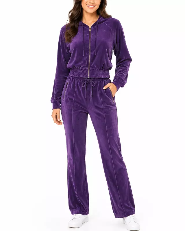 Ladies' 2PC Velour Set #V06