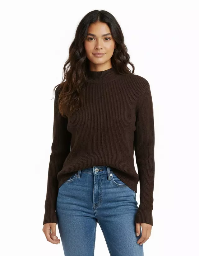 Textured Sweater #04 — Dark Brown / S/M-L/XL