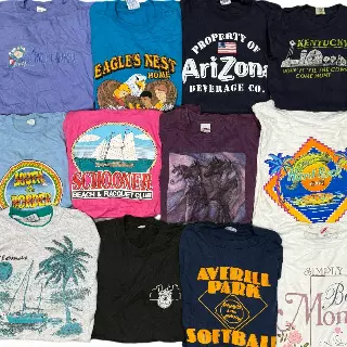 Wholesale Vintage Graphic T-Shirts (10 Pieces) — B Grade