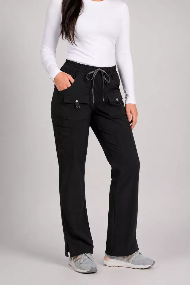 8 Pocket Straight Leg with Snap Front Detail — XS