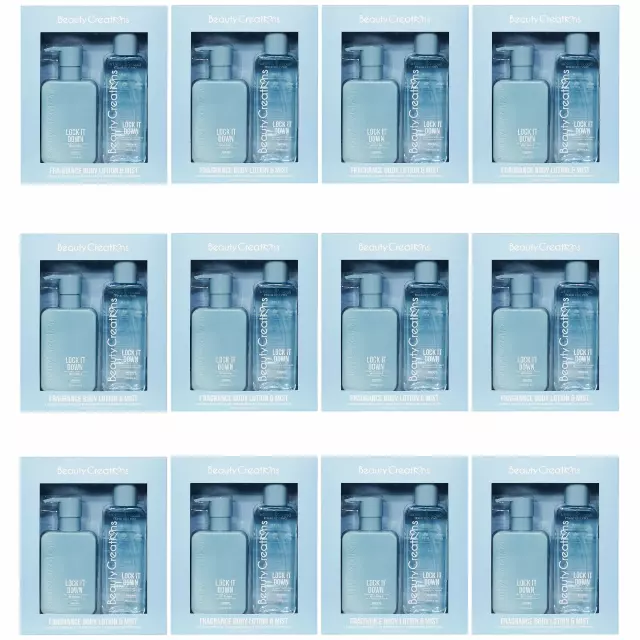 Beauty Creations Fragance Body Lotion & Mist Lock It Down - Wholesale 12 Sets (BLBSSET-10)