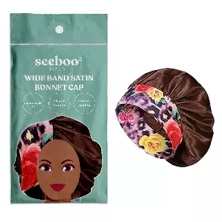 Women's Silky Satin Head Scarf Hair Wrap Cap Hat Headband — Coffee