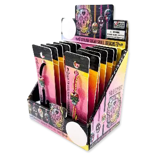 Sugar Skull Bracelet - 12 Pieces Per Retail Ready Display 23986
