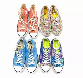 Vintage & Modern Converse Shoe Mix of 15 Pairs