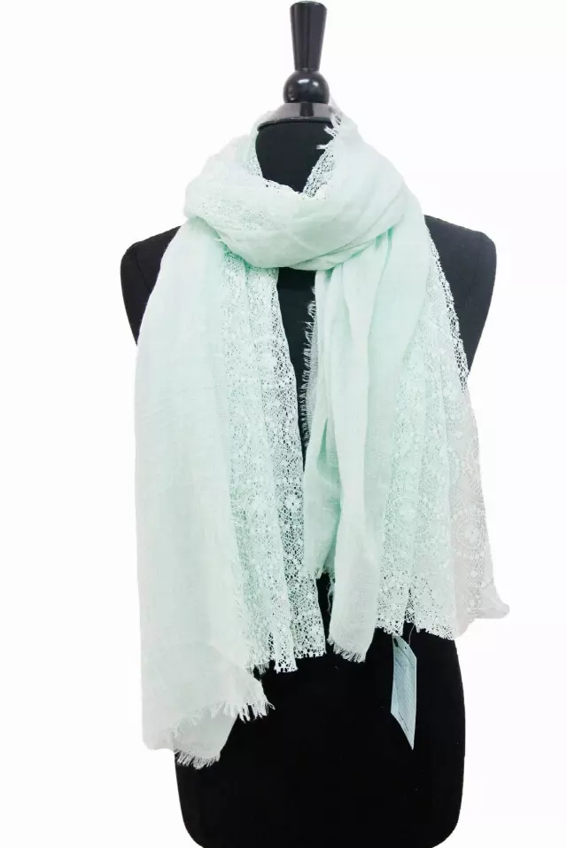 21509 Spring Lace Scarf — Mint