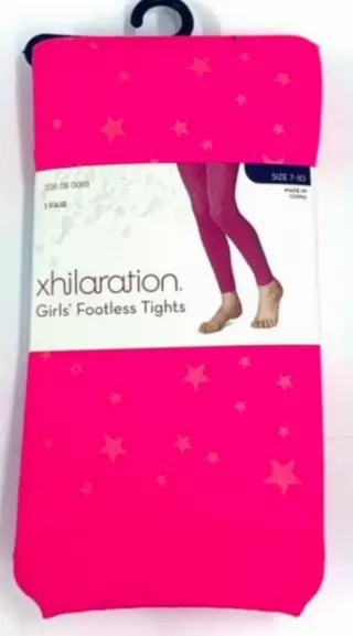 #4-66741 Xhilaration Pink Stars Tights – $.75 per pair (12 Pairs)