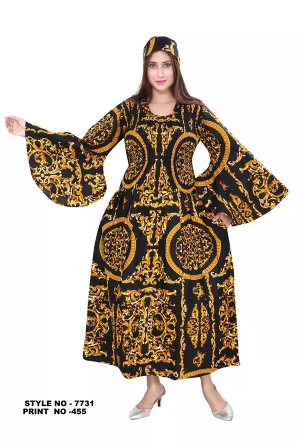 7731- HOT SELLER!! Amazing Print Maxi Dress - (3/pk) - Free Size - $25.00 Each