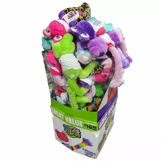 Plush Long Arm Frog Assortment Floor Display - 24 Pieces Per Retail Ready Display Kit 88416