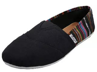 S308L - Women's "Easy USA" Slip-on Casual Canvas Shoes — Black with (S308L-Bk) / 6-11 Assorted
