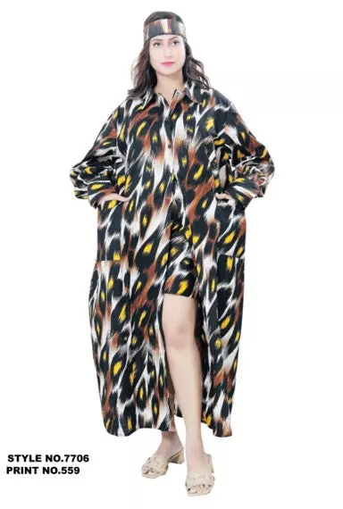 7706 -2 pcs Short Set - $28.00 Set (3 pcs per pack) — Free Size / Print-559