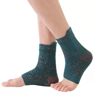 Targeted Pain Relief Ankle Compression Sleeves — Teal / Small/Medium