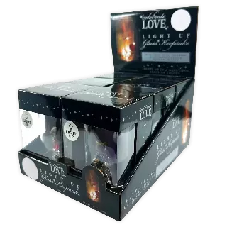 Light-Up Glass Keepsake - 6 Pieces Per Retail Ready Display 24545