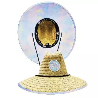 HIGH TIDE TIE DYE PASTEL YOUTH STRAW HAT